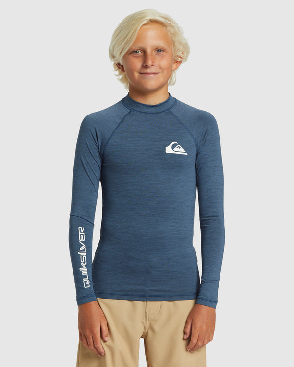 Boys 8-16 Everyday Solid Long Sleeve UPF 50 Surf T-Shirt