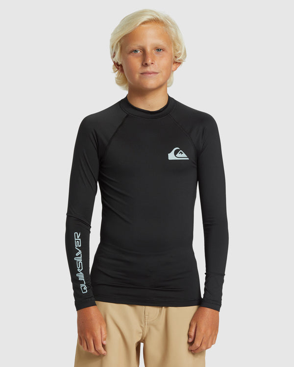 Boys 8-16 Everyday Solid Long Sleeve UPF 50 Surf T-Shirt