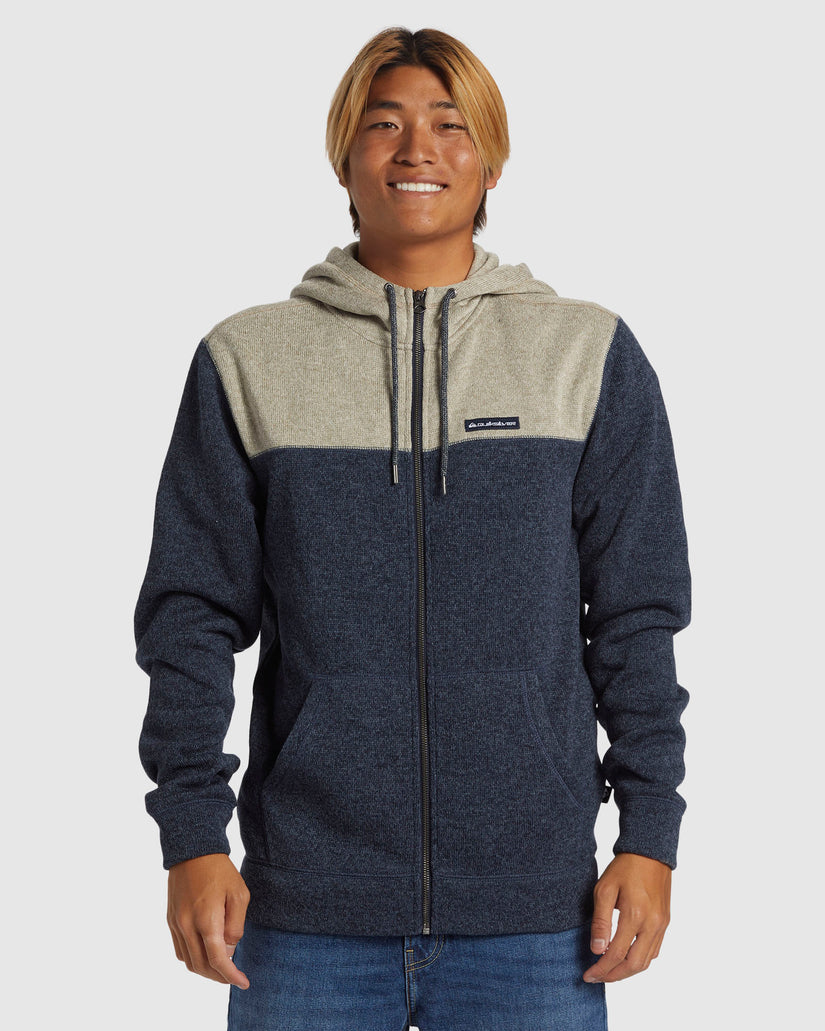 Mens Keller Block Zip-Up Hoodie