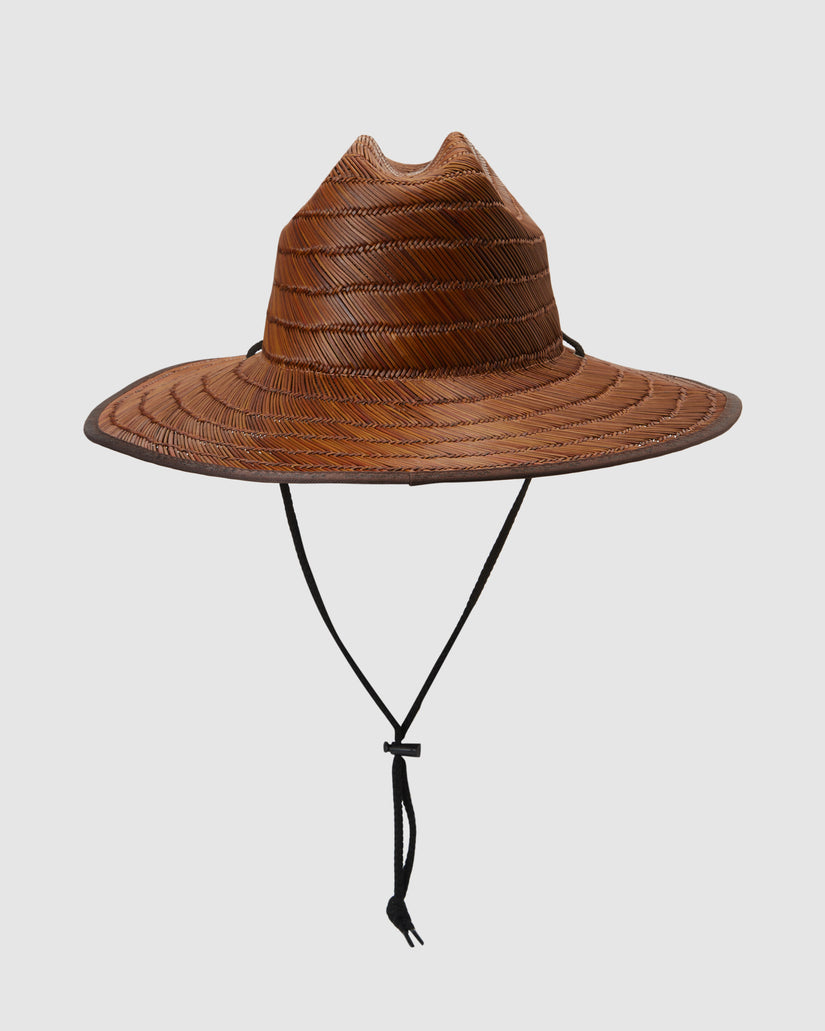 Mens Pierside Taper Straw Lifeguard Hat