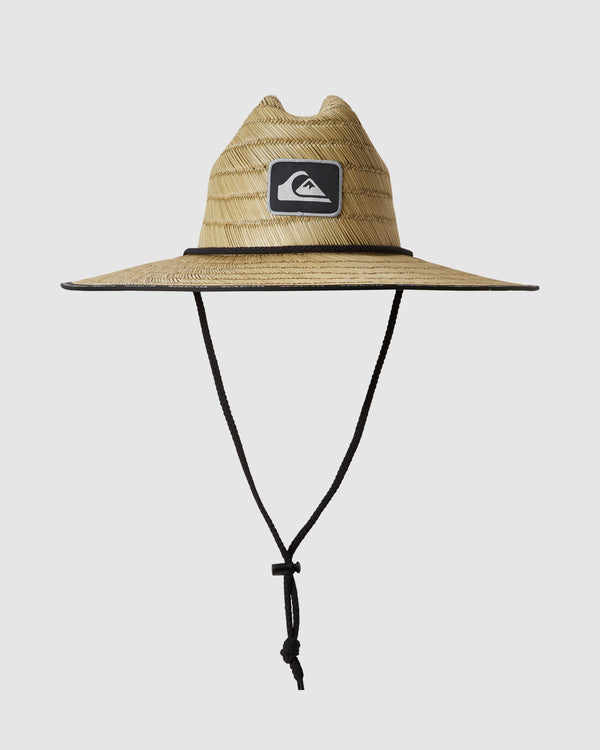 Mens Pierside Taper Straw Lifeguard Hat