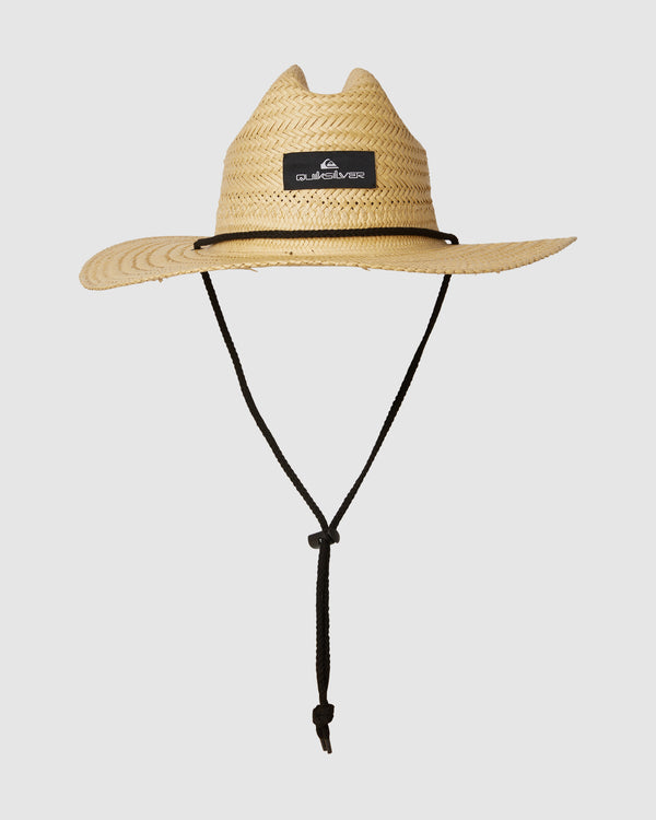 Mens Pierside Packable Lifeguard Straw Hat