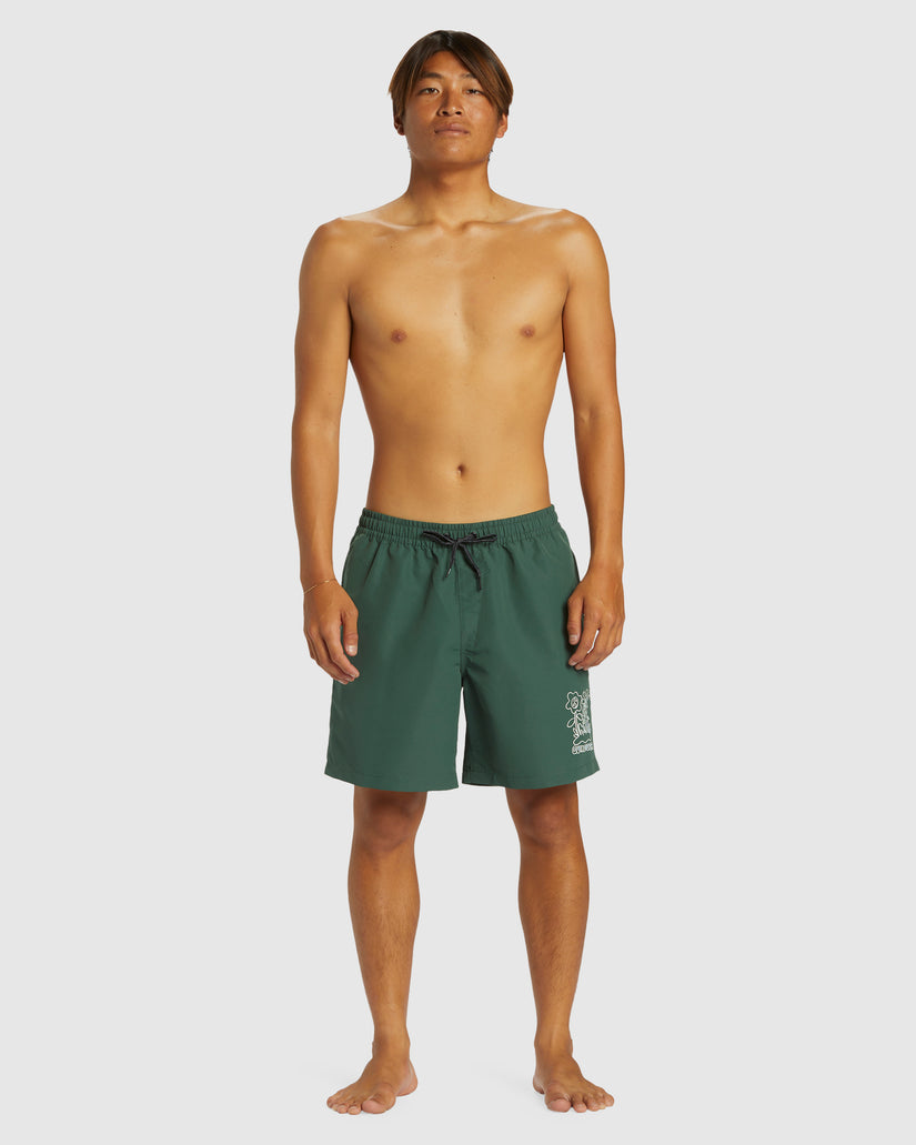 Mens Remade Mix Volley 17" Swim Shorts