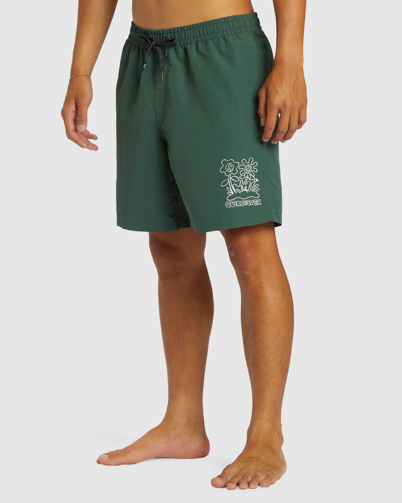 Mens Remade Mix Volley 17" Swim Shorts