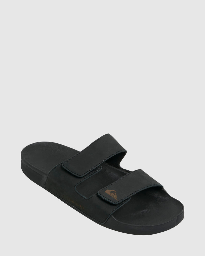 Mens Rivi Leather Slider Sandals