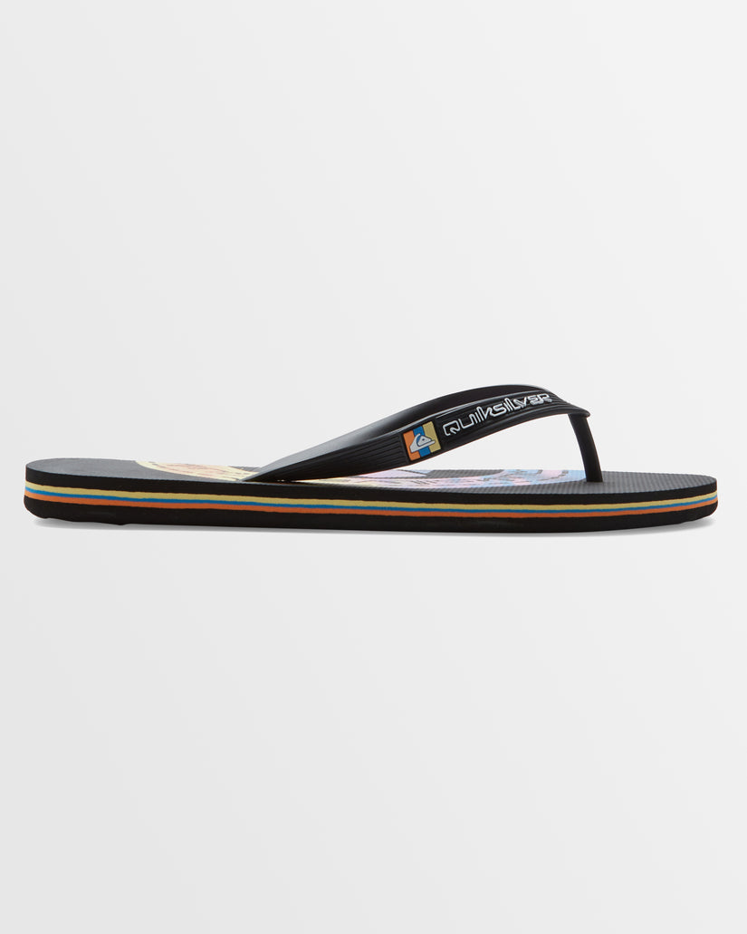 Mens Molokai Art Beach Flip-Flops