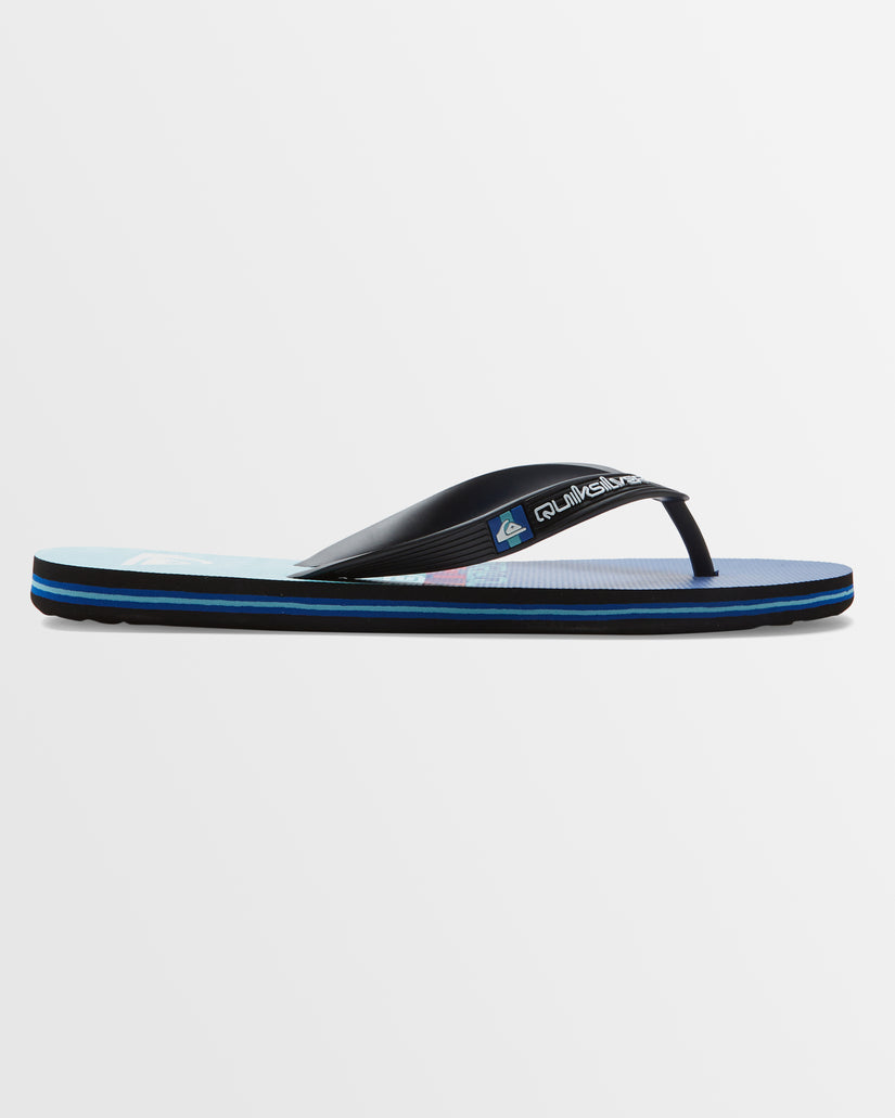 Mens Molokai Stripe Beach Flip-Flops