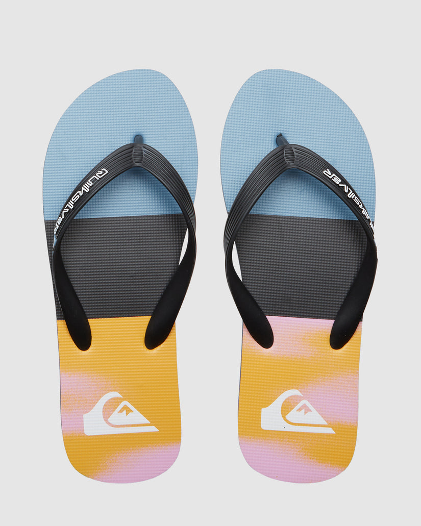 Mens Molokai Stripe Beach Flip-Flops