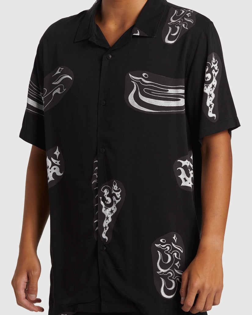 Mens Pool Party Casual Short Sleeve Shirt