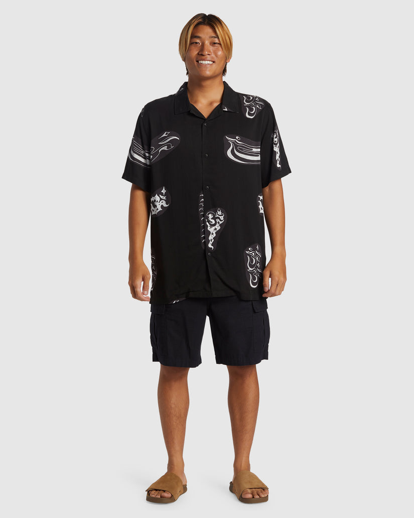 Mens Pool Party Casual Short Sleeve Shirt