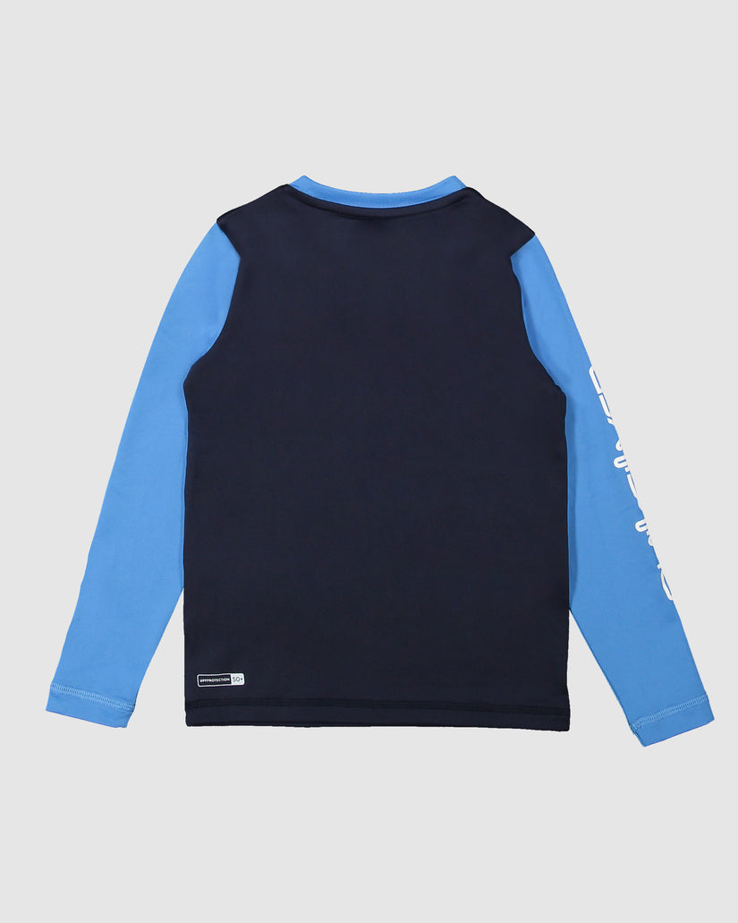 Boys 2-7 Heats Omni Long Sleeve UPF 50 Rash Vest