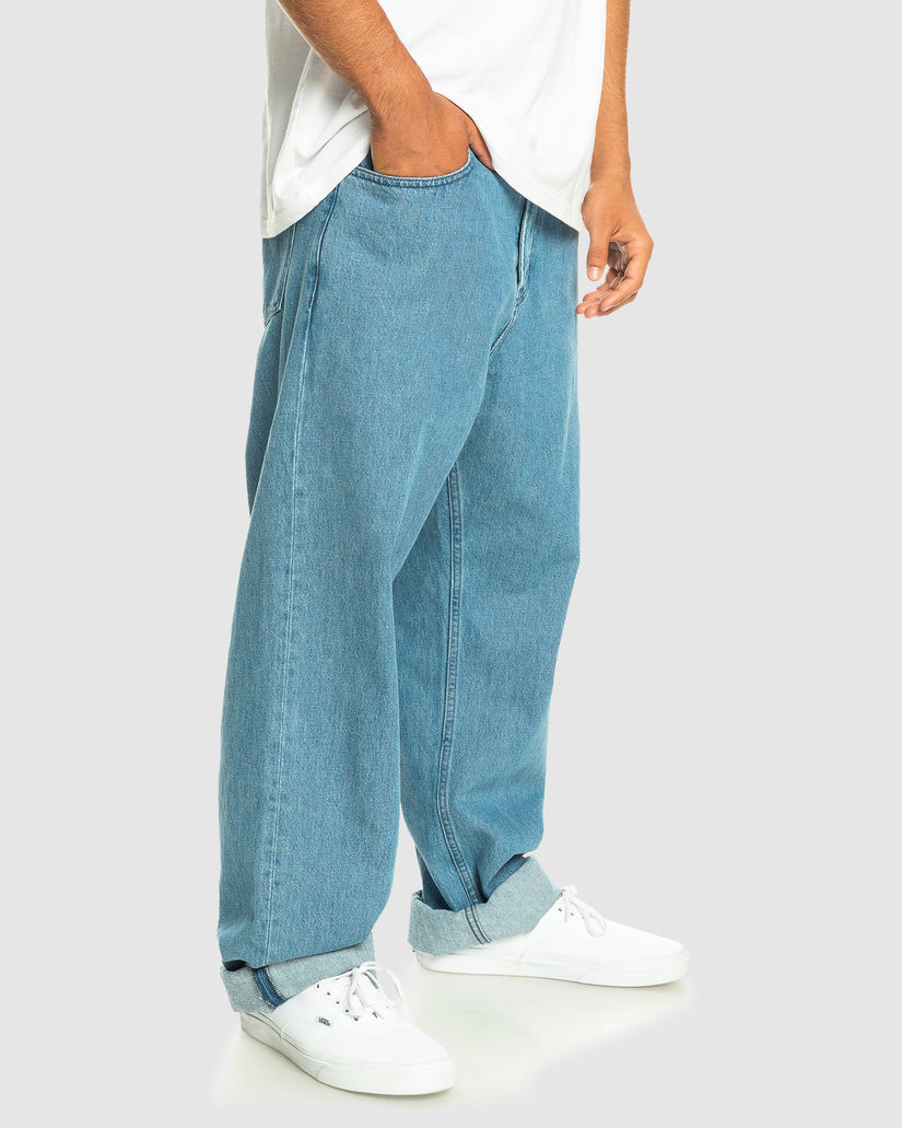 Mens Baggy Nineties Wash Jeans