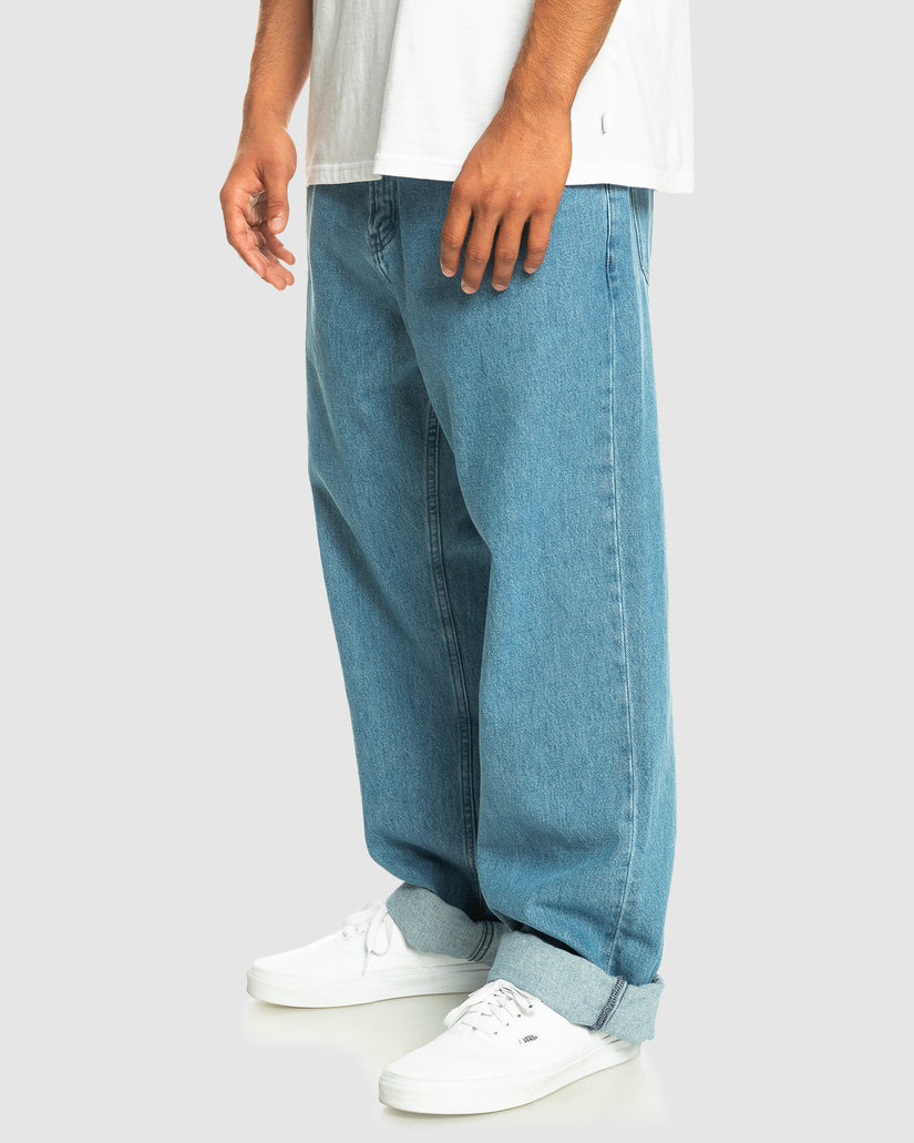 Mens Baggy Nineties Wash Jeans