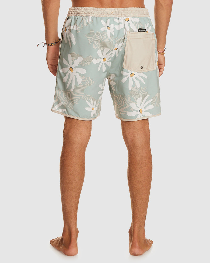 Mens Surfsilk Scallop Volley 17" Swim Shorts