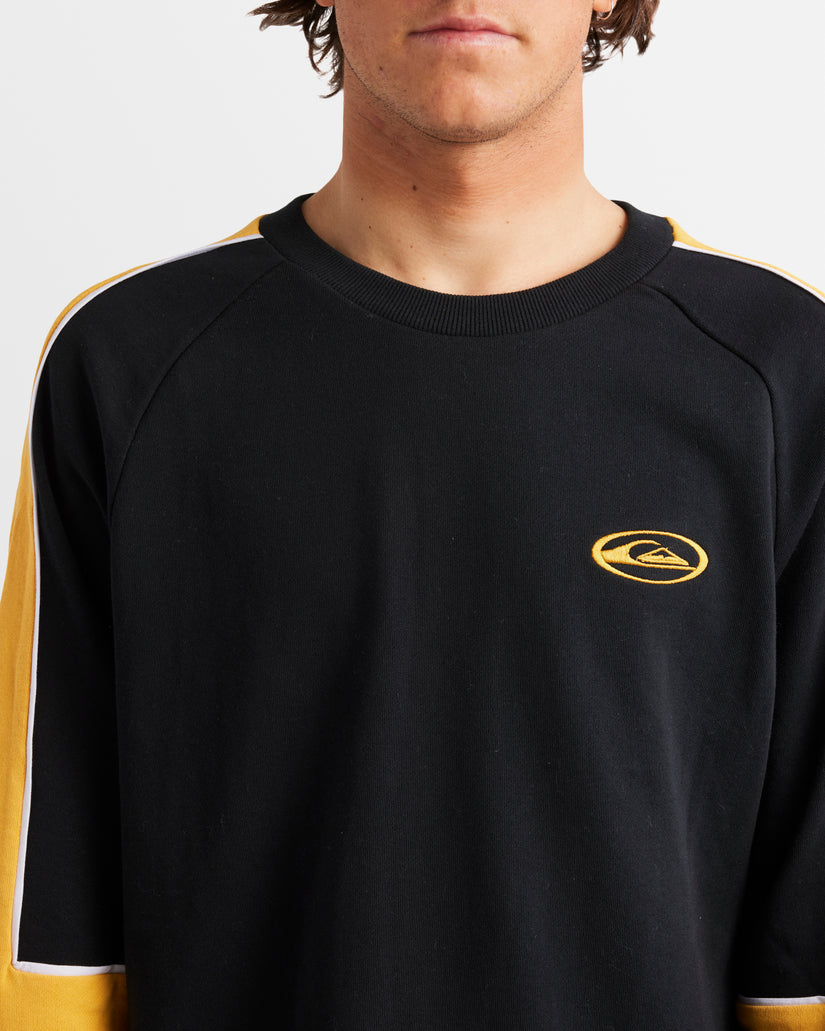 Mens Saturn Panel Crew Neck Sweatshirt