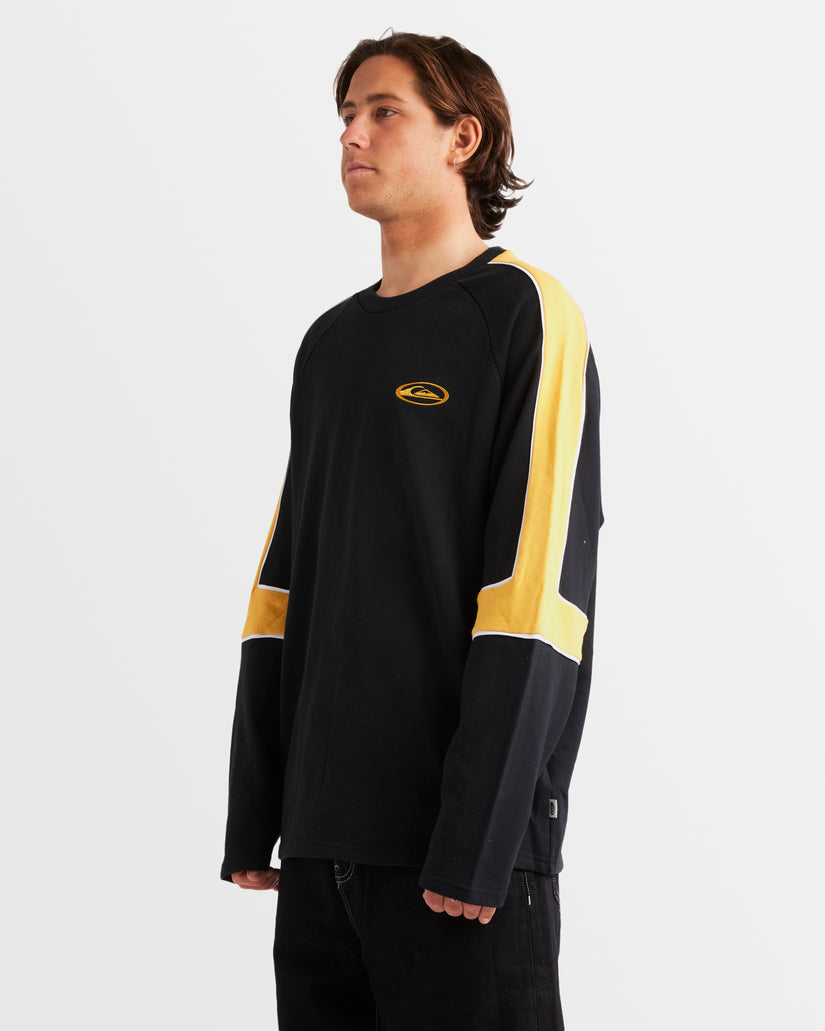 Mens Saturn Panel Crew Neck Sweatshirt