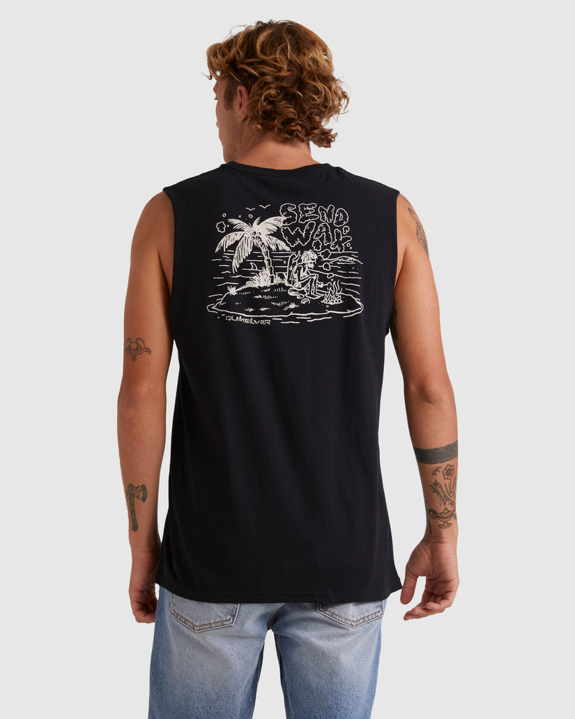 Mens Send Wax Sleeveless Muscle T-Shirt