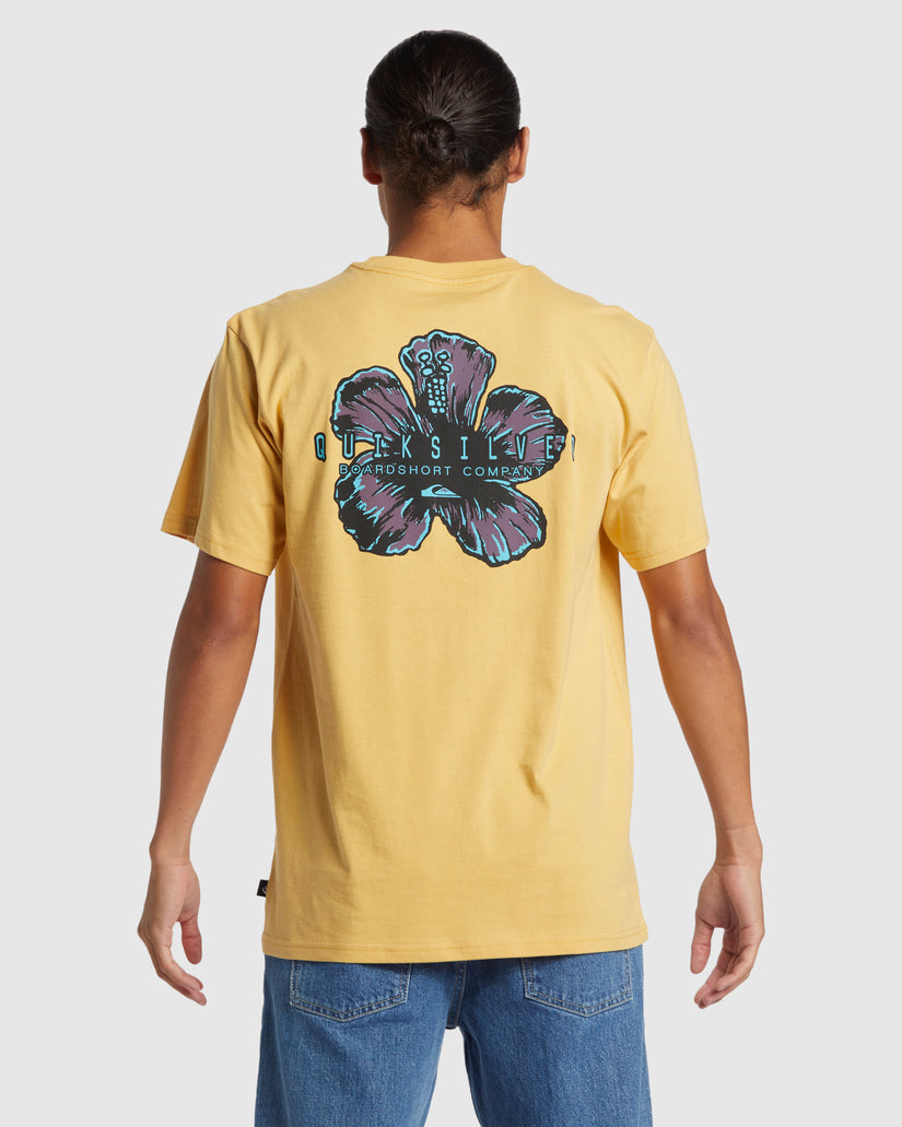 Mens Hibiscus Pop Short Sleeve T-Shirt