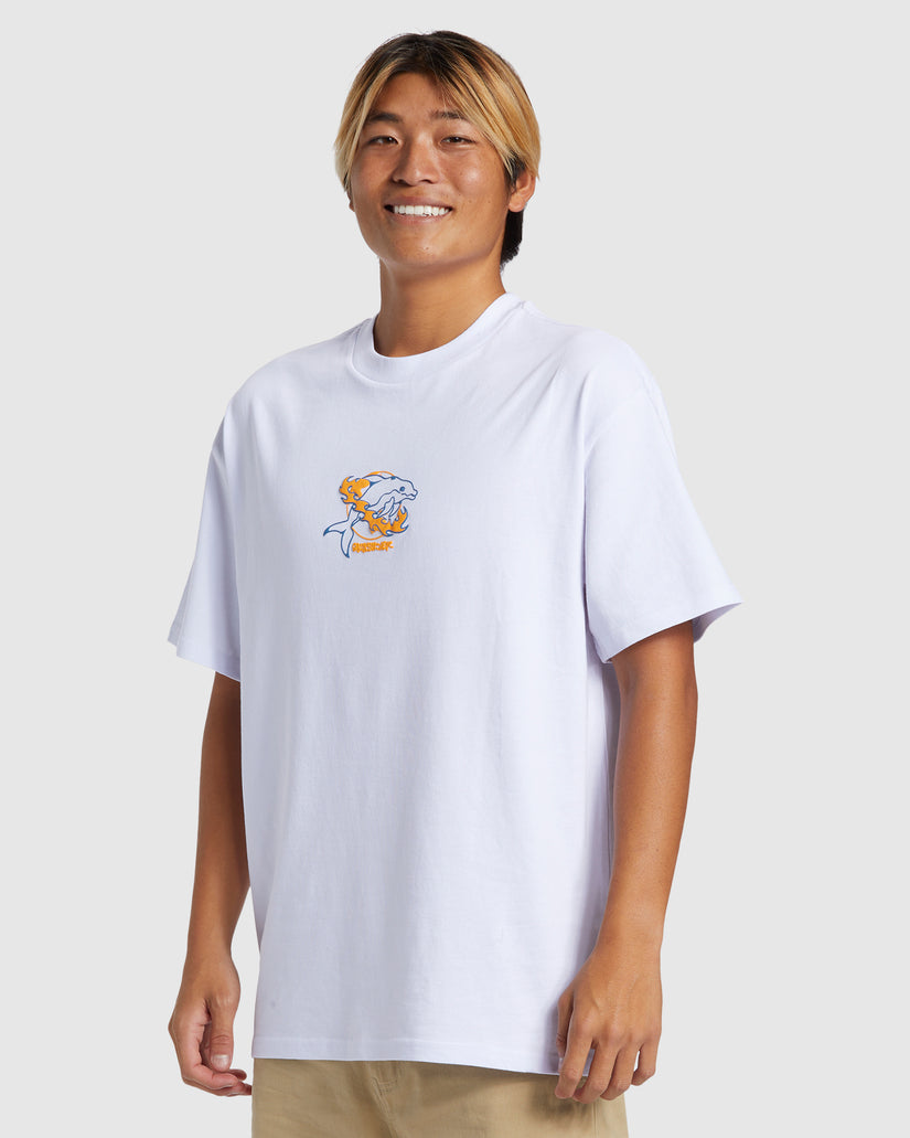 Mens Space Dolphin Short Sleeve T-Shirt